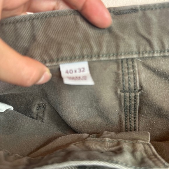 Carhartt B324 DFE Relaxed Fit Carpenter Pants Mens 40x32 Grey Moss Workwear - Picture 6 of 13